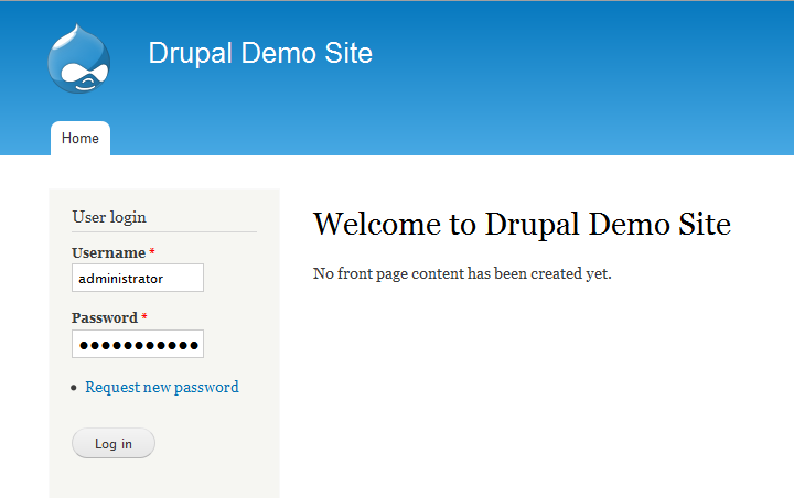 Logging Into The Drupal Administrator Dashboard Web Hosting Hub