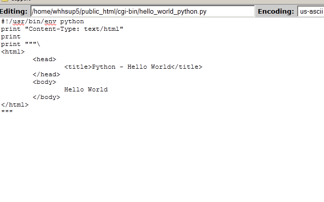 Creating A Hello World Python Script Web Hosting Hub